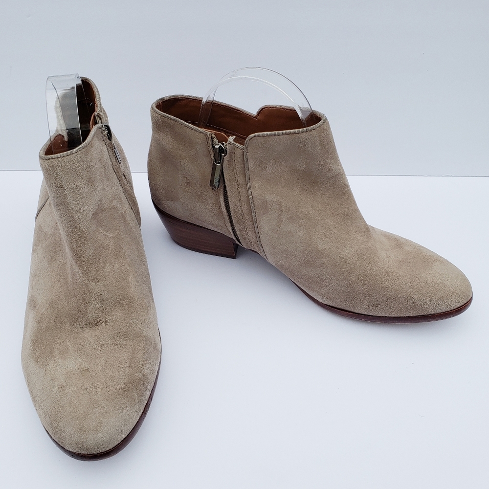 Sam Edelman Taupe Suede Ankle Booties